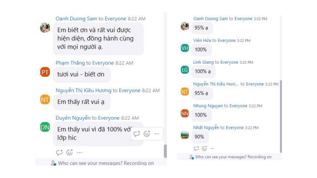 Feedback khoá Làm hoà quá khứ - Về với mình 